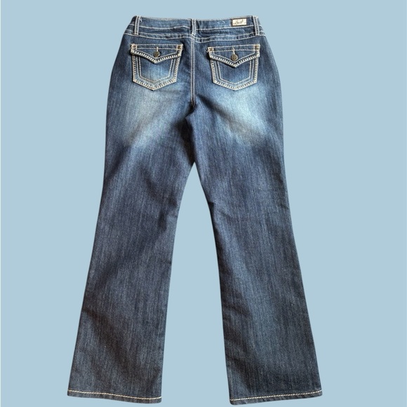 Earl Jean low rise bootcut jeans with contrast stitching size 10 2000s y2k - Picture 2 of 6